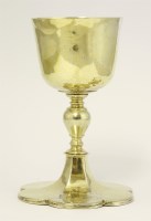 Lot 60 - A silver gilt chalice
