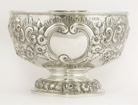 Lot 83 - A Victorian large silver bowl
