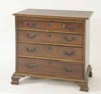 Lot 482 - A George III mahogany bachelor's chest