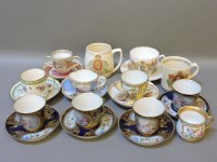 Lot 341 - An assortment of 18th century and 19th century cups and saucers