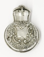 Lot 218 - A late Victorian silver perfume bottle case