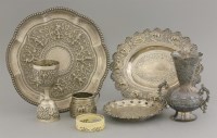 Lot 138 - A Burmese silver metal-lobed Dish