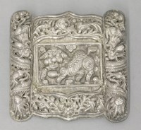 Lot 143 - A Chinese silver Buckle