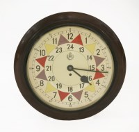 Lot 247 - A circular dial wall clock