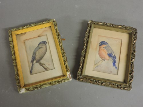 Lot 122 - A... I... M... (19th century)
TWO STUDIES OF BIRDS
Signed with initials and dated 1895