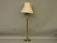 Lot 369 - A brass standard oil lamp