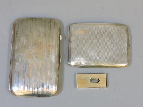 Lot 63 - A silver cigar case