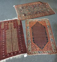 Lot 352 - Three antique Persian rugs