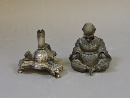 Lot 81 - A 19th century Chinese metal figure