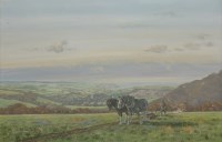 Lot 327 - Donald Ayres (b.1936)
PLOUGHING
Signed l.l.