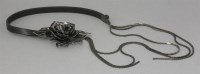 Lot 141 - A cased Lanvin naturalistic flower necklace