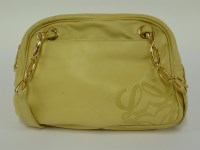 Lot 175 - A Loewe cream calfskin handbag