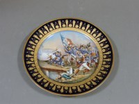 Lot 142 - A late 19th century Sèvres style cabinet plate