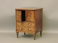 Lot 753 - An early 19th century mahogany two door bedside cupboard