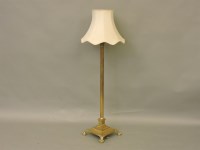 Lot 426 - A brass Corinthian column lamp