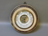 Lot 246 - A Doulton Lambeth circular barometer