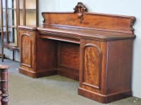 Lot 587 - A Victorian mahogany twin pedestal sideboard