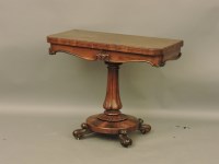 Lot 678 - A 19th century rosewood card table