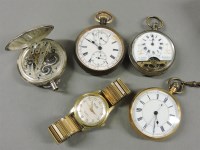 Lot 52 - An 18ct gold cased open faced pocket watch