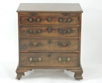 Lot 430 - A small George III mahogany bachelor's chest