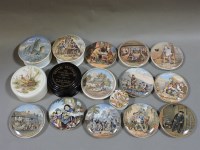 Lot 173 - A small collection of Victorian Pratt ware pot lids