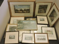 Lot 269 - Twenty-two assorted 18th and 20th century colour engravings