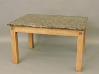 Lot 400 - An unusual light oak table