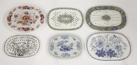 Lot 49 - Six pottery Drainers