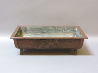 Lot 419 - A late 19th century Japanese bronze rectangular censor