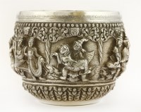 Lot 28 - A Burmese silver bowl