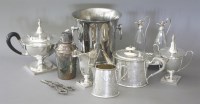 Lot 354 - A collection of silver plated items