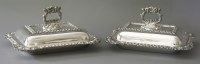 Lot 223 - A pair of silver plated entrée dishes and covers