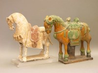 Lot 422 - Two reproduction Tang horses