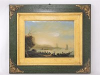 Lot 552 - Manner of Carlo Bonavia
A SOUTHERN COASTAL SCENE AT SUNSET WITH FISHERMEN
Oil on canvas
30 x 40cm