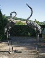 Lot 796 - A modern pair of displaying cranes