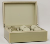 Lot 581 - A hinged six-watch winder box