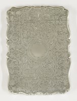 Lot 240 - A Victorian silver card case