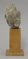 Lot 495 - A stone head of a Bodhisatva