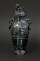 Lot 120 - A rare hawk's-eye hardstone Vase and Cover