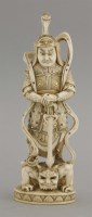 Lot 370 - A good inlaid ivory Figure