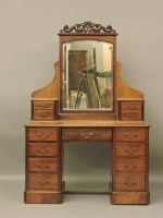 Lot 776 - A late Victorian mahogany dressing table