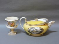 Lot 193 - A Derby teapot