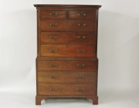 Lot 491 - A George III chest on chest