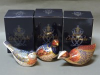 Lot 161 - Three Royal Crown porcelain paperweights