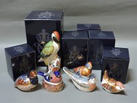 Lot 149 - Six various Royal Crown Derby porcelain paperweights