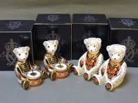 Lot 153 - Four various Royal Crown Derby porcelain paperweights