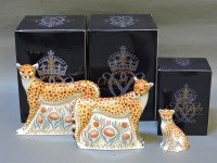 Lot 202 - Three various Royal Crown Derby porcelain paperweights