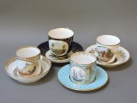 Lot 119 - A cabinet cup and saucer