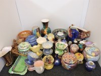 Lot 194 - A collection of Maling and other lustre ware vases