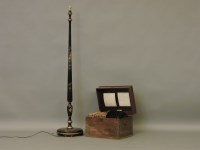 Lot 491 - A 1920s chinoiserie decorated standard lamp